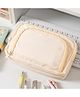 Echo Boomers Large Capacity Multipurpose Stationery Pouch for Boys & Girls Height 5.12 White
