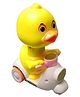 AKN TOYS Press & go cartoon duck motorcyle toy for kids- PACK OF 1- COLOR MAY VARY