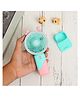 The Procure Store Ear Design Mini Portable & Rechargeable Hand Fan with Stand- Aqua