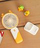 The Procure Store Ear Design Mini Portable & Rechargeable Hand Fan with Stand- White