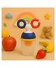 AEREX Silicone Fruit Nibbler with Handle Soft Pacifier Baby Food Nibler Chewing Pacifier for Babies Teether Baby Fruit Nibbler for Newborn Babies (Blue)