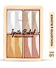 Shryoan Cosmetics Inginte Baked Multi Shimmer Blusher & Makeup Highlighter - (Multicolor 01)