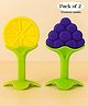 Luvlittle Silicone BPA Free Natural Tree Shape Teether 100% Bpa Free Non Toxic - colour and design may vary (Pack of 2)