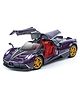 SVE 1:32 Pagani Huayra Diecast Metal Pullback Toy car with Openable Doors, lights And sound music [Colors as Per Stock]