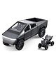 1:32 CYBERTRUCK  Diecast Metal Pullback Toy car with Openable Doors, lights And sound music [Colors as Per Stock]