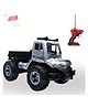 SVE Cargo Truck Off Roader Rechargeable Remote Control Car | 4x4 Cargo Monster Truck | LED Lights | Lithium Battery | C-Type Charging | Remote Control Car for Kids | RC Monster Truck- SLIVER