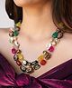 Binnis Wardrobe Mireille Two-Layer Necklace with Multicolor Hand-Painted Quartz Stones-1