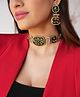 Binnis Wardrobe Aira Dark Green Meenakari Choker Set-1