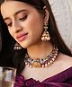 Binnis Wardrobe Handmade Meenakari Choker Necklace Set - Multicolour