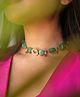 Binnis Wardrobe Green &  Bead Choker - Green & Red