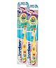 Jordan Step 2 Kid Toothbrush | 3-5 Years | Soft Bristles | Active Tip | Ergonomic Handle Design (Pack of 2)