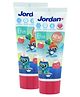 Jordan Kids Toothpaste | STEP 1 | Mild Fruity Flavours | Strawberry | Milk Teeth | Gentle for Tooth | Food Grade | 75g (Pack of 2)