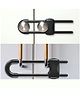 Safe-O-Kid Heavy Duty Almirah Cupboard U Shaped Lock - Premium Security Lock for Cabinets & Doors - Black, Pack of 2