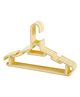 Safe-O-Kid Baby Hanger Set  6-Piece Plastic Clothes Hangers for Baby Wardrobe | Lightweight & Durable | for Newborn, Infant & Toddler Clothes - Yellow