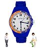 Spiky Round Stylish Analog Sports Watch - Blue