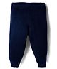 Babyhug Full Length Solid Color Fleece Pant - Navy Blue
