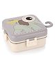 ATTRO Carnival Super Elephant Inner Steel Outer Plastic Kids Lunch Box - Grey