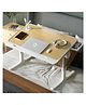 StarAndDaisy Kids Study Table Foldable Kids Bed Table for Laptop and Study Laptop Table Stand with Height Adjustable - Wood