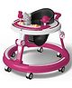 StarAndDaisy 360 Baby Walker 6-24 Months  7 Level Height Adjustment Walker for Kids with Switchable Food & Musical Toy Tray- Dark Pink