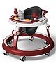 StarAndDaisy 360 Baby Walker 6-24 Months  7 Level Height Adjustment Walker for Kids with Switchable Food & Musical Toy Tray-  Dark Red