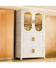 StarAndDaisy Kids Foldable Wardrobe Multifunctional Plastic Storage Organizer Dust Proof Cabinets for Clothe, White