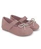 Superminis Bow Applique Detailed Ballerinas - Peach