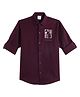 CAVIO Cotton Woven Full Sleeves Optimistic Text Printed Shirt - Violet