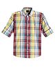CAVIO Cotton Woven Full Sleeves Checked Shirt - Red & Yellow