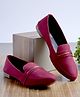 Shoetopia Metal Strip Detailed Ballerinas - Red