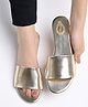 Shoetopia Metallic Sandals - Golden