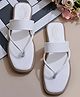 Shoetopia Colour Blocked Sandals - White