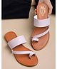 Shoetopia Colour Blocked Sandals - Mauve
