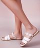 Shoetopia Colour Blocked Sandals - White