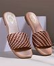 Shoetopia Braided Sandals - Tan
