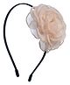 Daizy Floral Applique Detailed Hair Band - Peach