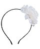 Daizy Floral Applique Detailed Hairband - White