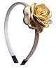 Daizy Floral Applique Hair Band - Golden