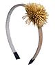 Daizy Floral Applique Hair Band - Golden