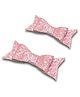 Daizy Sequin Embellished Shimmered Bow Designed Hair Clip - Baby Pink