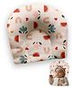 NEW COMERS Premium U Shape Pillow for Head Support and Shaping Cartoon Print -Peach