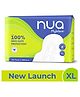 Nua Mywave Long-Lasting Leak Protection Sanitary Pads - Super Soft Safe on Skin For Heavy Flow & Individually Wrapped XL - Pack of 28
