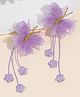 Twisty Locks Buterfly Applique Detailed Hair Clips - Lavender