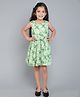 Funshine Rayon Woven Sleeveless Tie Dye Dress - Green