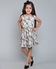 Funshine Rayon Woven Sleeveless Tie Dye Dress - Grey