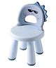 House of Quirk Detachable Baby Chair  Multifunctional Adjustable Plastic Backrest Compact Chair & Stool for Toddlers Dinosaur Blue