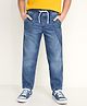 Arias Cotton Elastane Cotton Woven Full Length Cut & Sew Stretchable Washed Jeans - Blue
