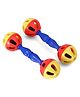 KiddyBuddy Dumbell Shaped Rattle Set of 2  - Color May Vary