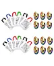 Birthday Popper DIY Colouring Bags & Water Colour Palette Combo Set of 12, Multicolour - Birthday Return Gifts for Kids