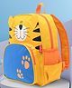 Luv Lap Backpack With Tiger Print Orange - Height 12.2 Inches