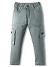 Rikidoos Cotton Woven Solid Cargo Pants - Dark Mint
